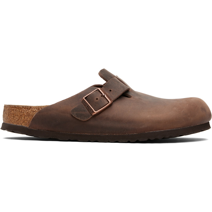 Photo: Birkenstock Brown Regular Boston Soft Footbed Oiled Leather Loafers