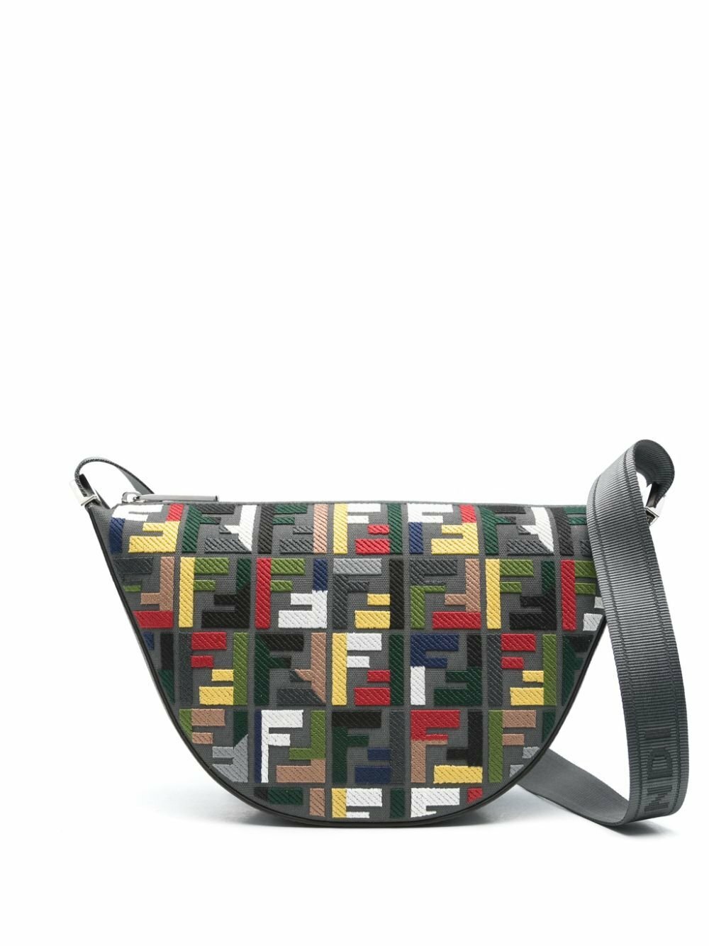 【FENDI】BAGUETTE MESSENGER BAG Fendi // Grey & Cream Gradient Baguette Messenger Bag – VSP