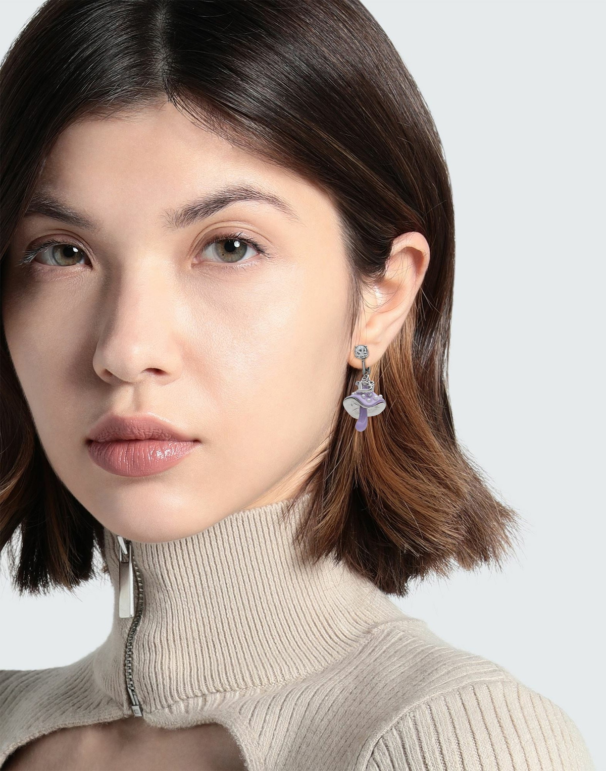 Dsquared2 Womens Single Earring Lilac