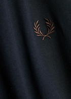 Fred Perry Twin Tipped Logo Cotton T-shirt Navy