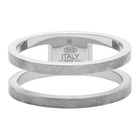 Maison Margiela Silver Decortique Logo Ring