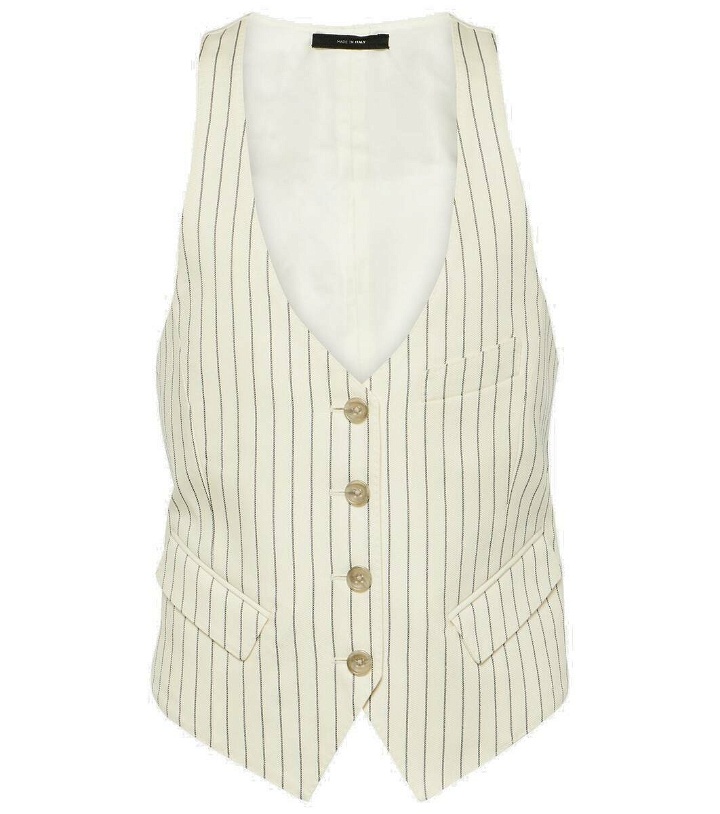 Photo: Tom Ford Pinstripe wool and silk-blend vest