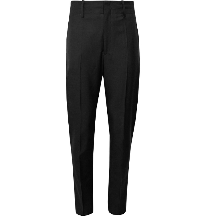 Photo: Isabel Marant - Black Lisato Slim-Fit Tapered Wool Trousers - Black