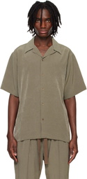 RAINMAKER KYOTO Taupe Open Collar S/S Shirt