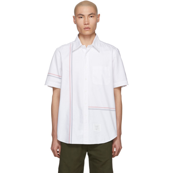 Photo: Thom Browne White Stripe Oxford Shirt