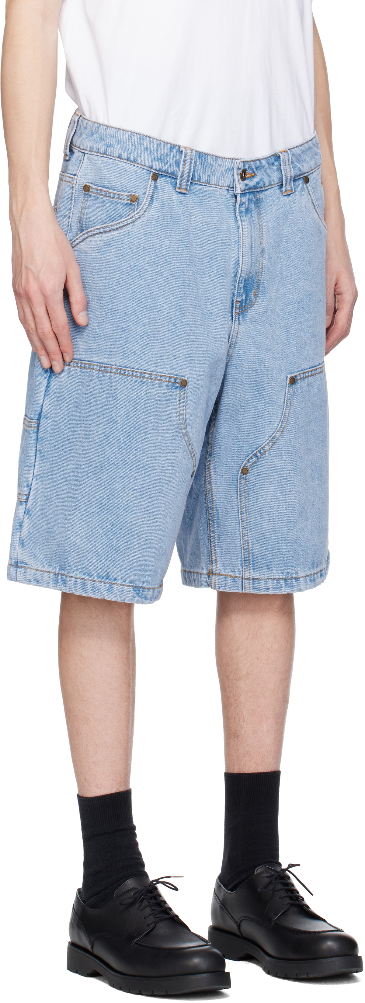Dime Blue Carpenter Denim Shorts Dime