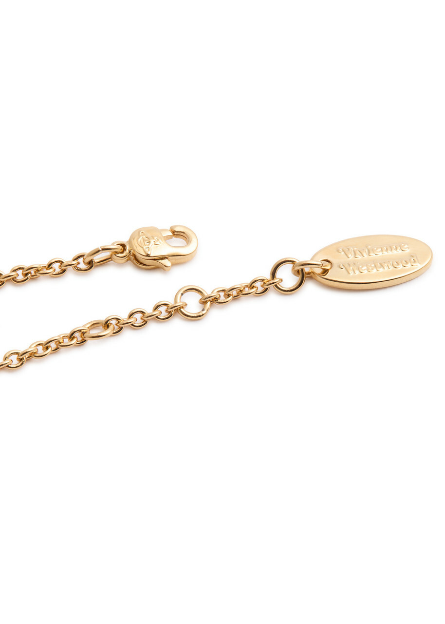 Vivienne Westwood Simonetta Bas Relief orb Bracelet - Gold
