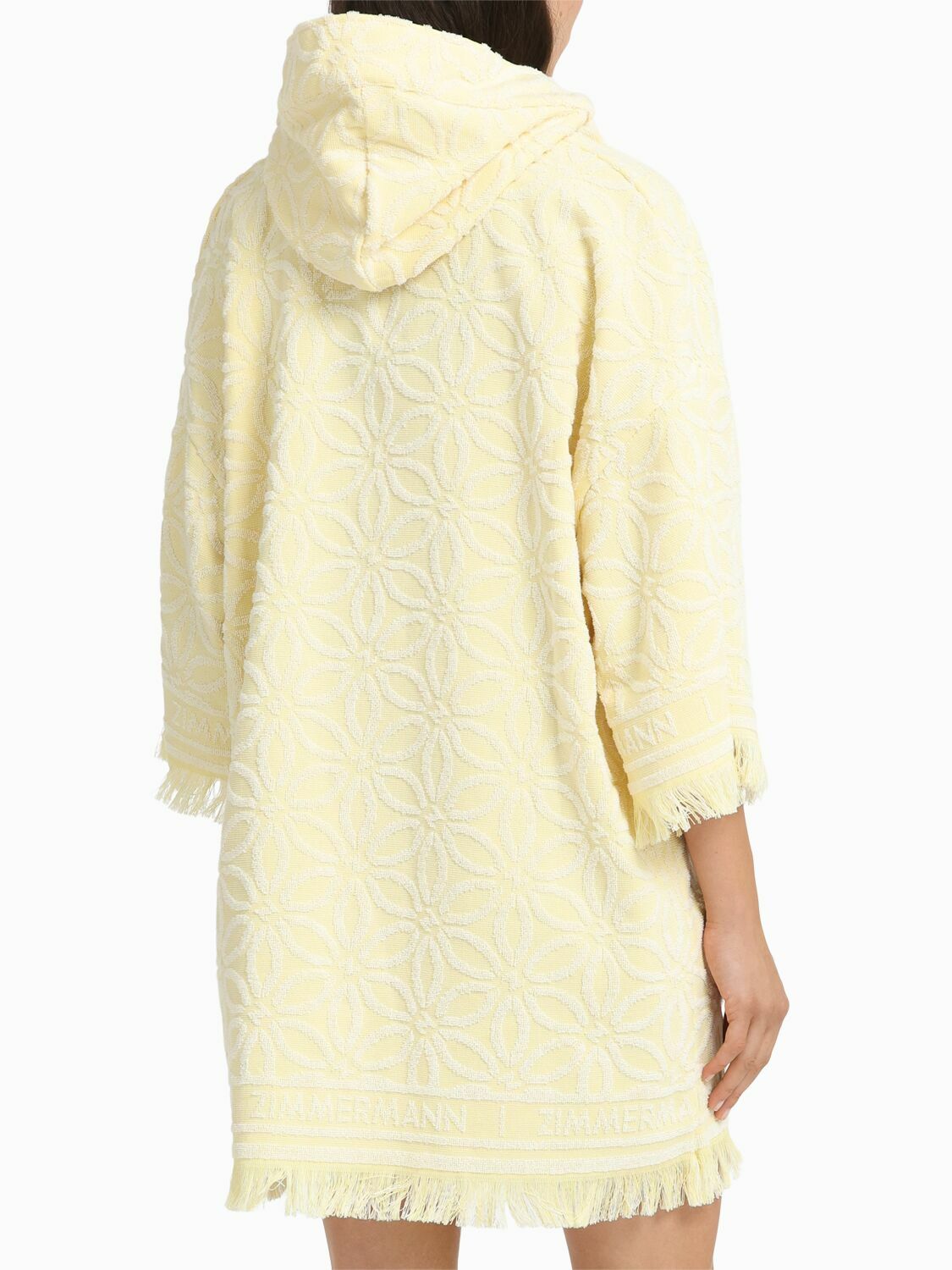 ZIMMERMANN Coco Hooded Cotton Toweling Mini Dress Zimmermann
