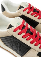 Valentino Garavani VG New Sneaker 1 Panelled Suede Sneakers Beige