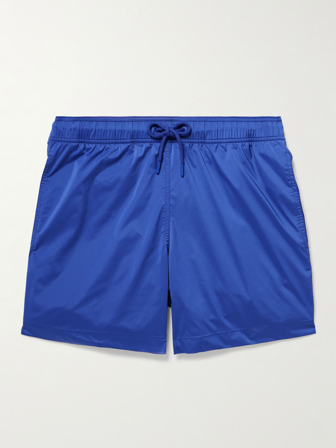 Frescobol Carioca - Salvador Straight-Leg Mid-Length Recycled Swim Shorts - Blue