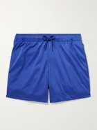 Frescobol Carioca - Salvador Straight-Leg Mid-Length Recycled Swim Shorts - Blue