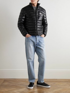 Moncler - Logo-Appliquéd Quilted Nylon Laqué Down Jacket - Black