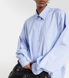 Maison Margiela Pinstripe cotton poplin shirt