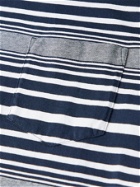 Albam - Archive Striped Cotton-Jersey T-Shirt - Blue