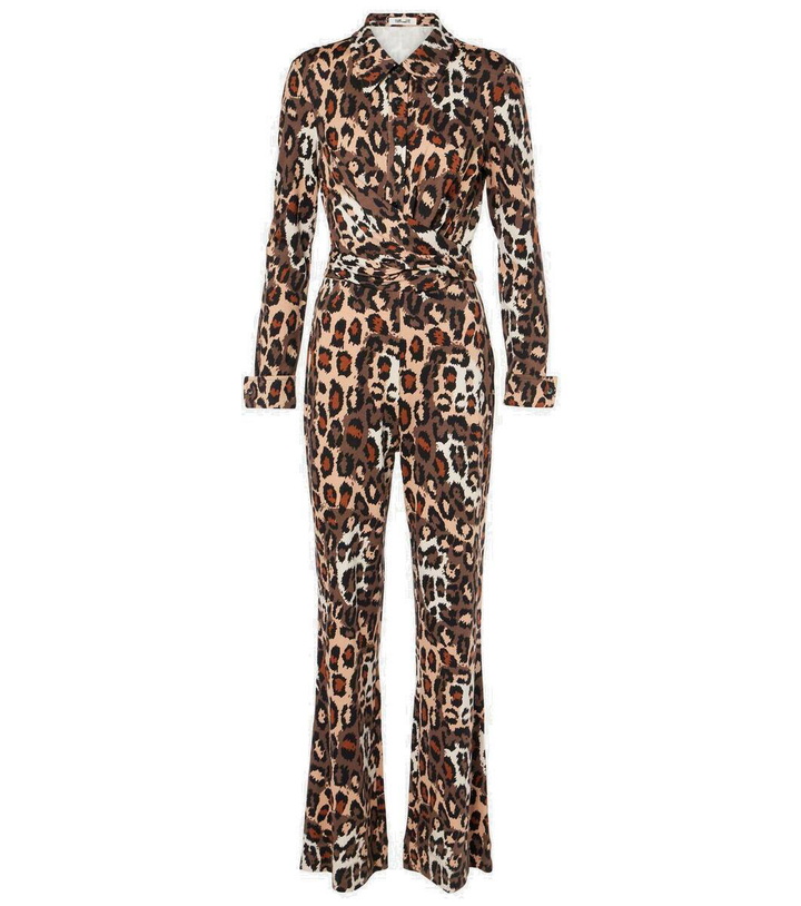 Photo: Diane von Furstenberg Michele leopard-print jumpsuit