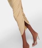 Norma Kamali Diana strapless jersey maxi dress