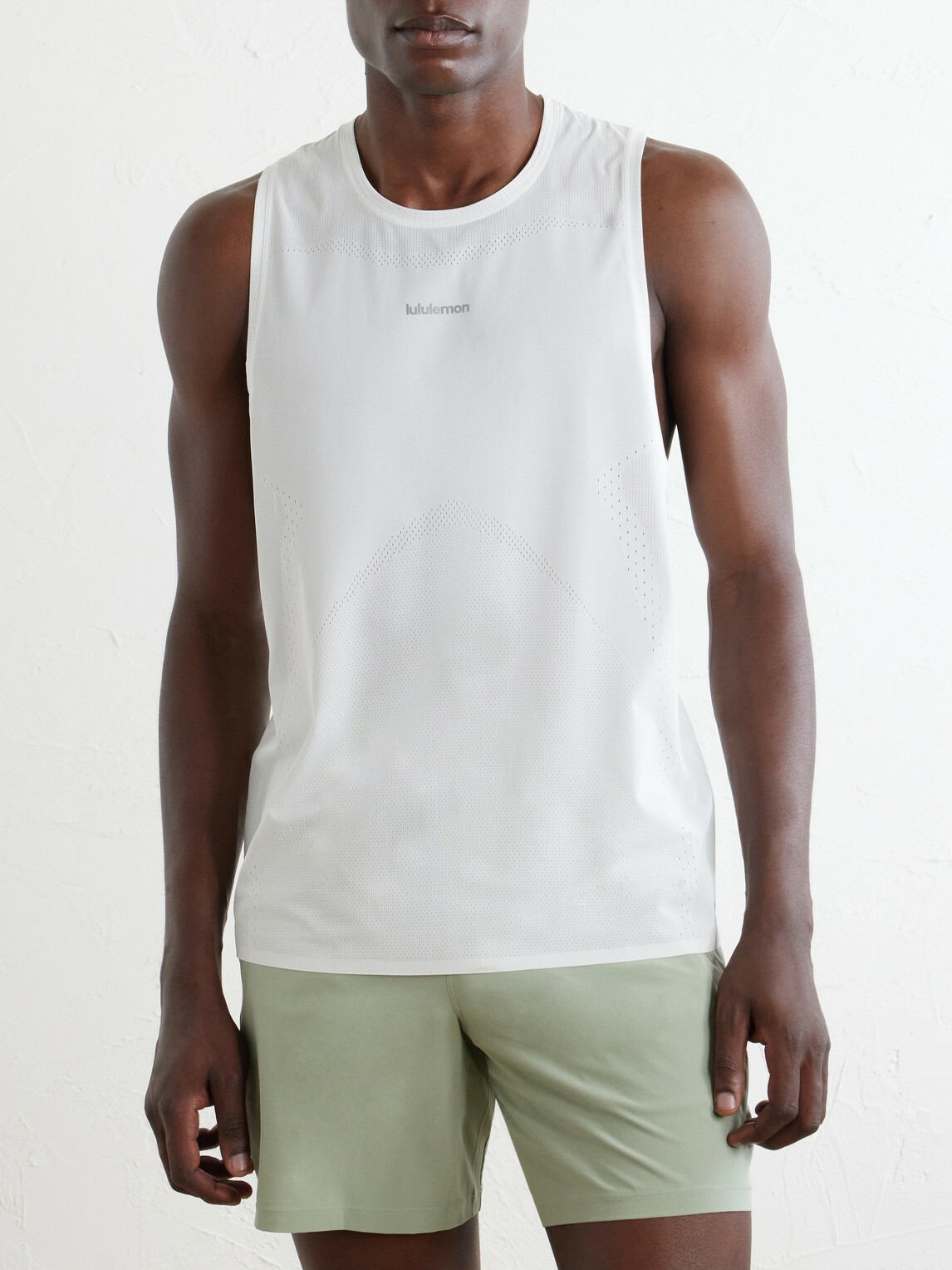 Lululemon - Logo-Print Mesh Running Top - White