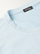 Kiton - Cotton and Cashmere-Blend Jersey T-Shirt - Blue