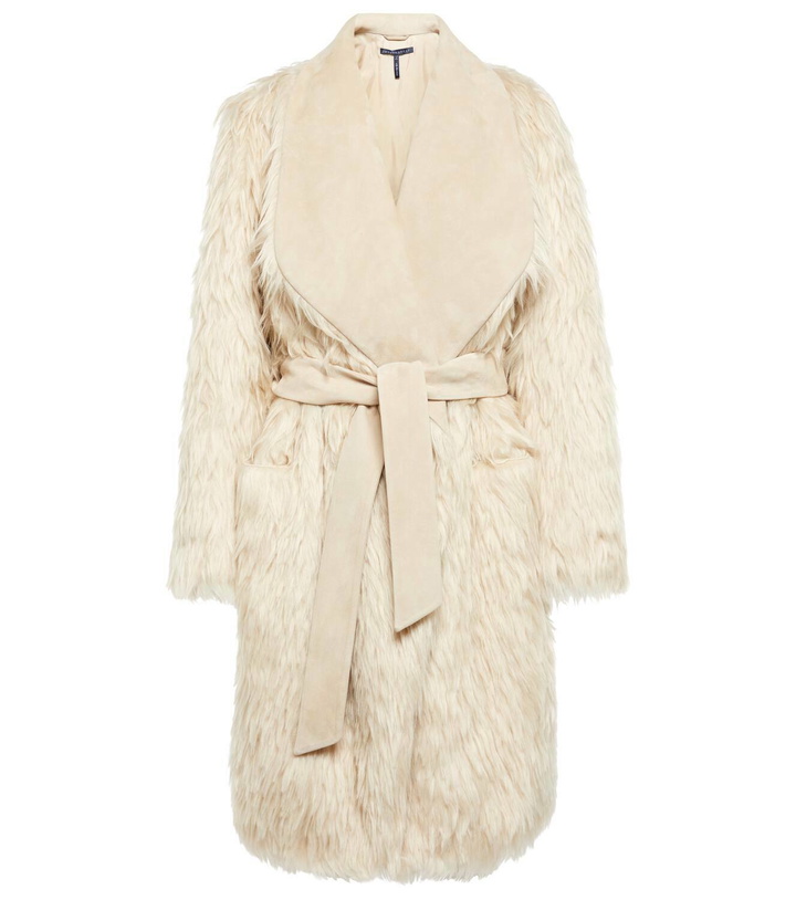 Photo: Zeynep Arçay Wool faux-fur coat