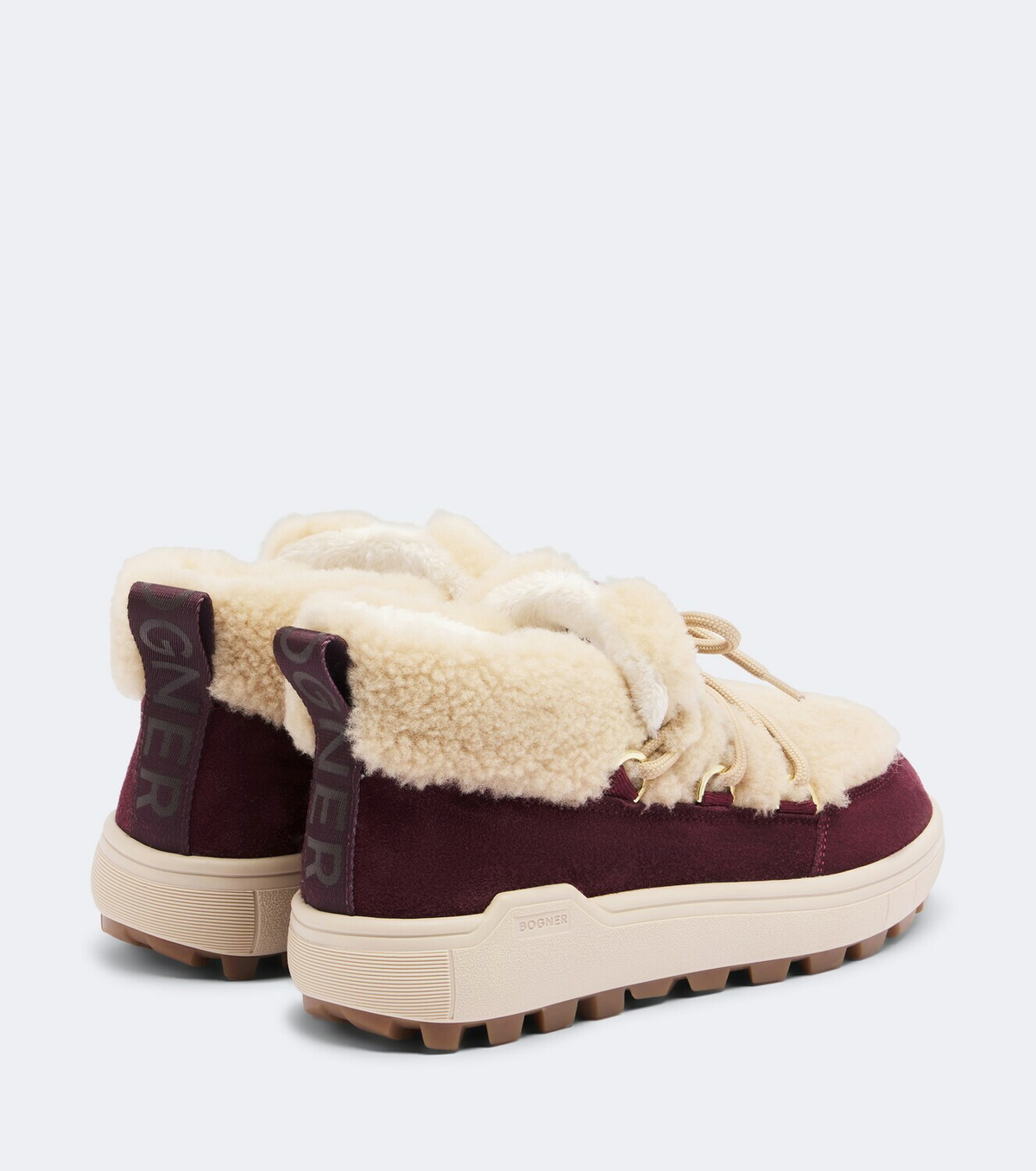 Bogner Chamonix suede and shearling snow boots