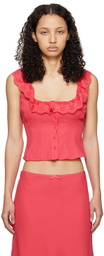 GUIZIO Pink Paloma Top