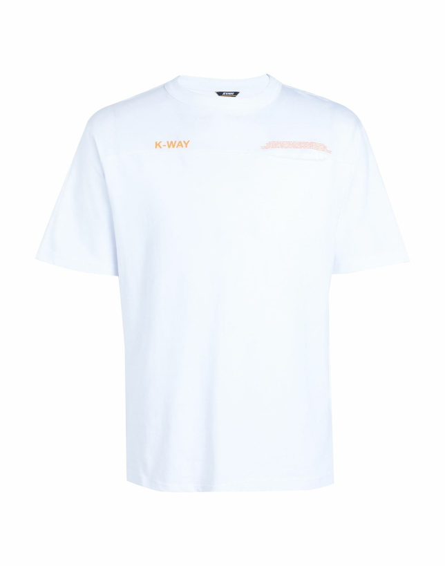 Photo: K-way Fantome Lettering - Pocket Mens T-shirt in White