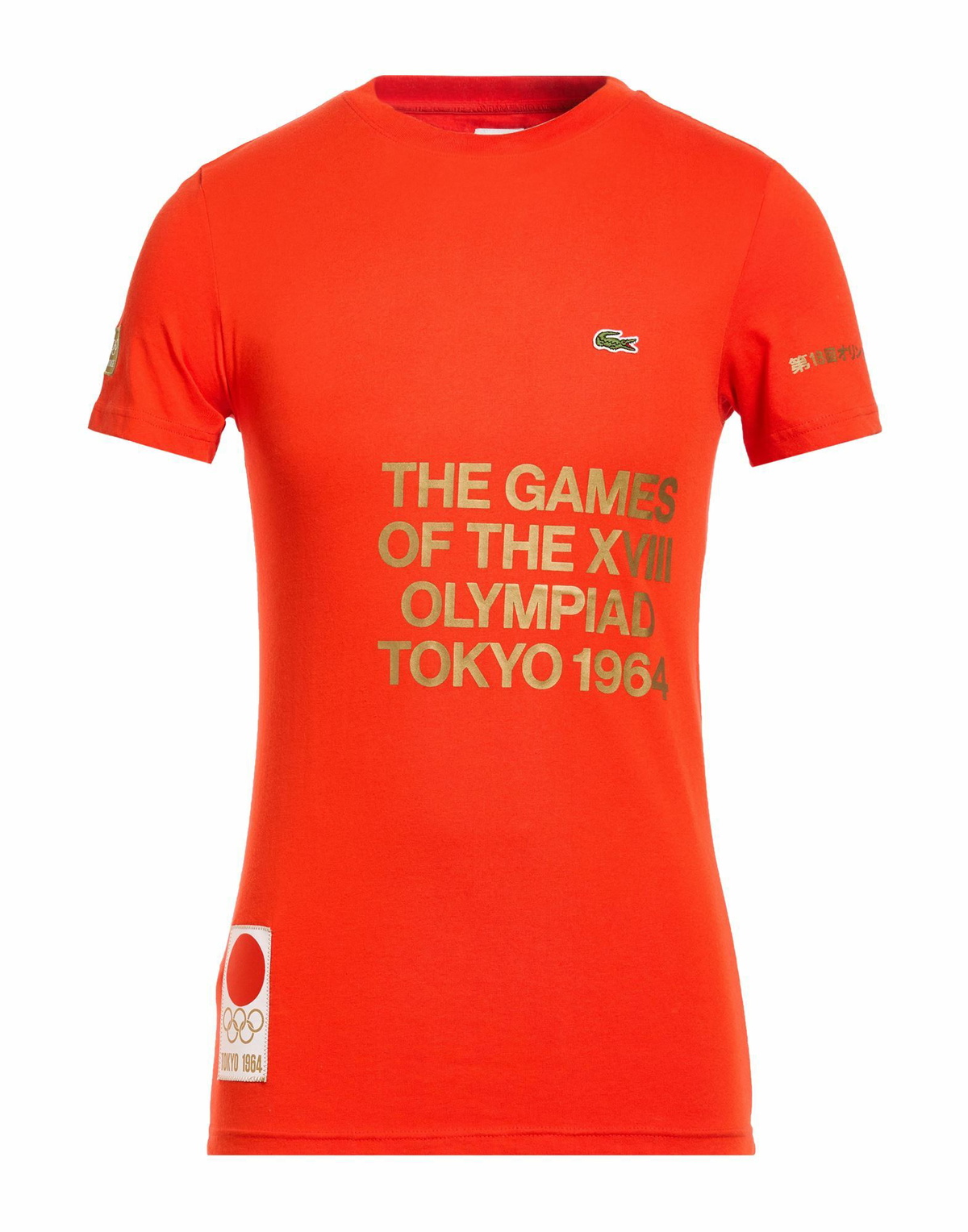 Lacoste Mens T-shirt in Tomato red