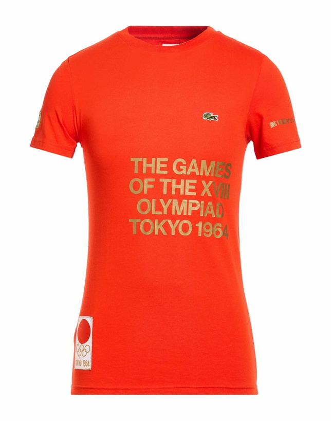 Photo: Lacoste Mens T-shirt in Tomato red