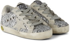 Golden Goose Baby Silver Glitter Super-Star Classic Sneakers
