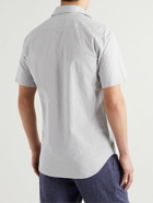 Canali - Cotton and Linen-Blend Shirt - Gray