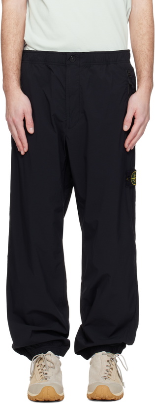 Photo: Stone Island Black 3100048 Stretch Nylon Tech Fleece Sweatpants