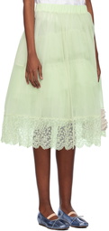 Simone Rocha Green Tutu Midi Skirt