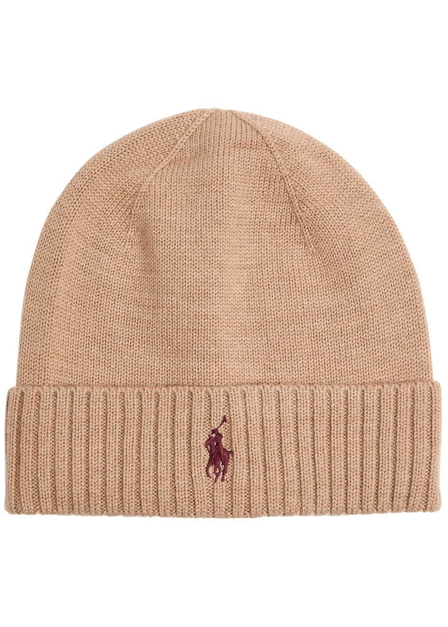 Polo Ralph Lauren Logo-embroidered Wool Beanie - Brown - One Size