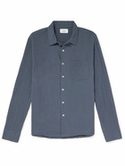 Mr P. - Cotton-Muslin Shirt - Blue