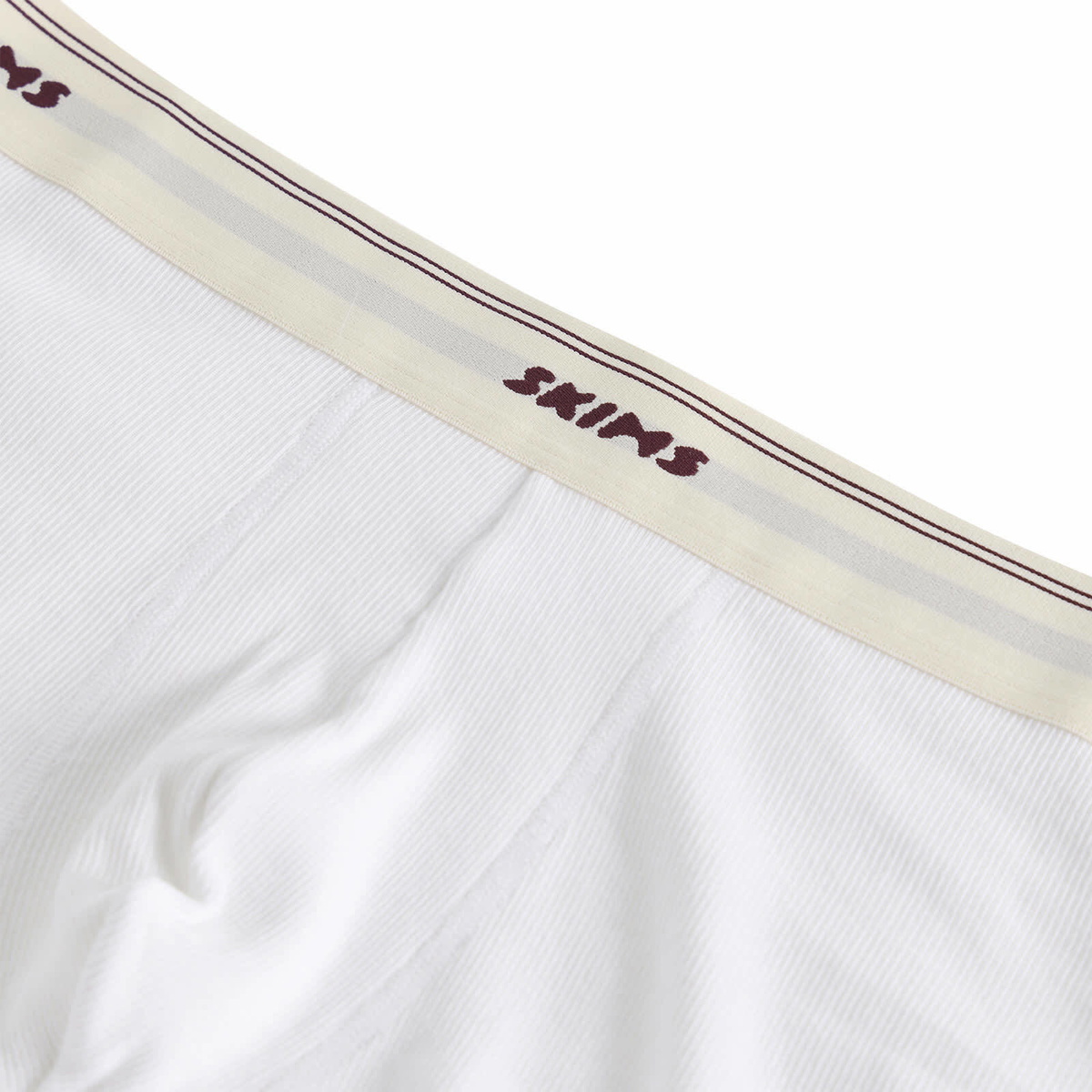 SKIMS Men's Classic Cotton 5" Boxer Brief in Chalk