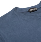 TOM FORD - Lyocell and Cotton-Blend Jersey T-Shirt - Blue