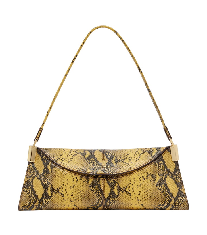 Photo: Balmain 64-83 Small snake-effect leather shoulder bag