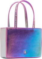 Amina Muaddi Purple Supermini Gilda Bag