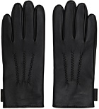 Tiger of Sweden Black Leather Garven Gloves