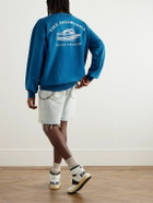 Local Authority LA - Divorsea Printed Cotton-Jersey Sweater - Blue