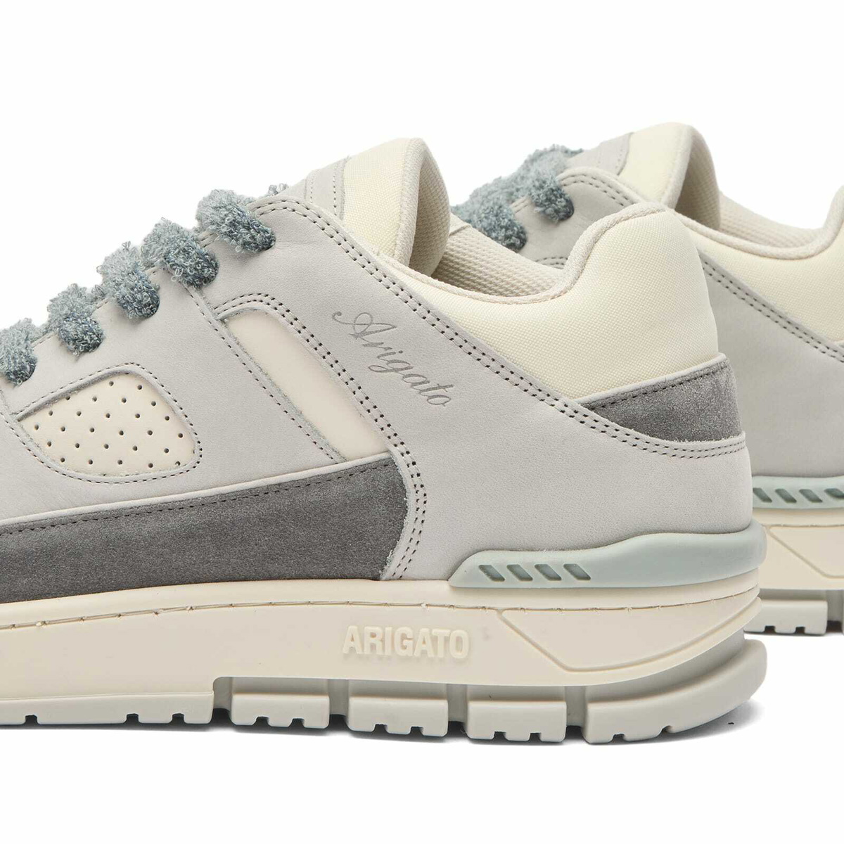 Axel Arigato Men's Area Lo Sneaker in Grey/Dark Grey