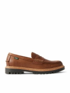 Polo Ralph Lauren - Jett Oiled-Leather Penny Loafers - Brown