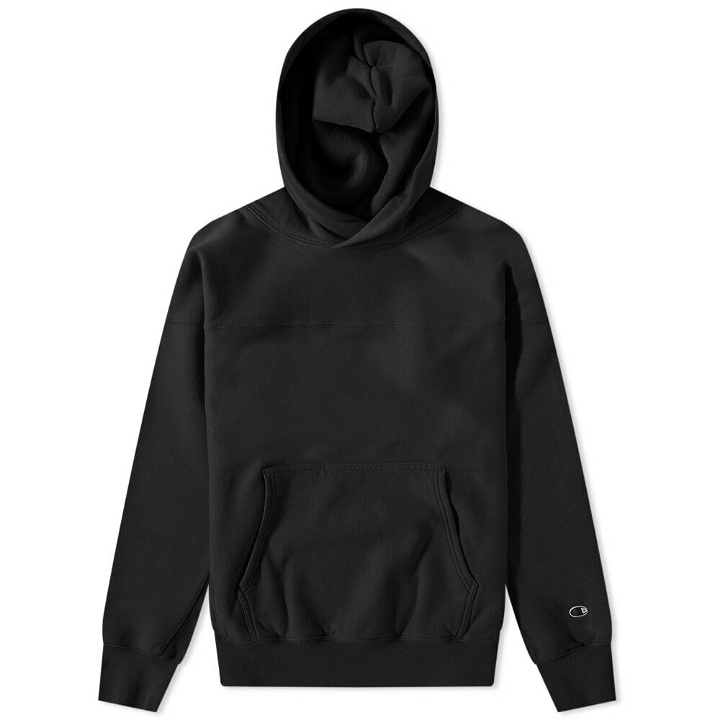 Photo: Champion Reverse Weave Men's Champion Contemporary Garment Dyed Hoody in Black