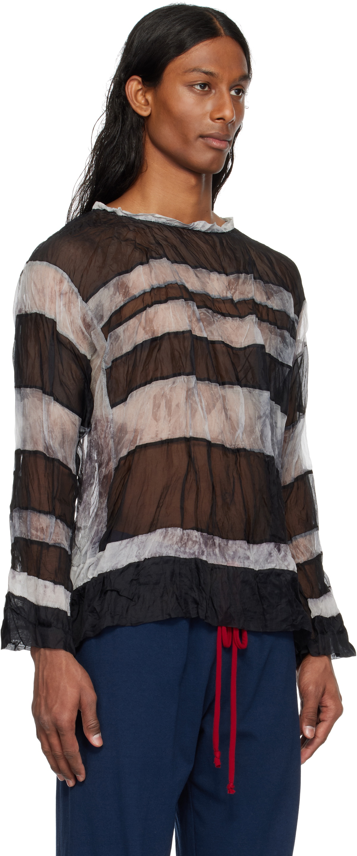 SC103 SSENSE Exclusive Black & Off-White Crypt Top