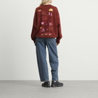 Damson Madder Women's Sundried Washing Line Hoodie in Brick