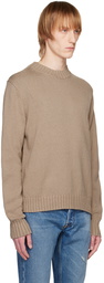 Acne Studios Beige Crewneck Sweater