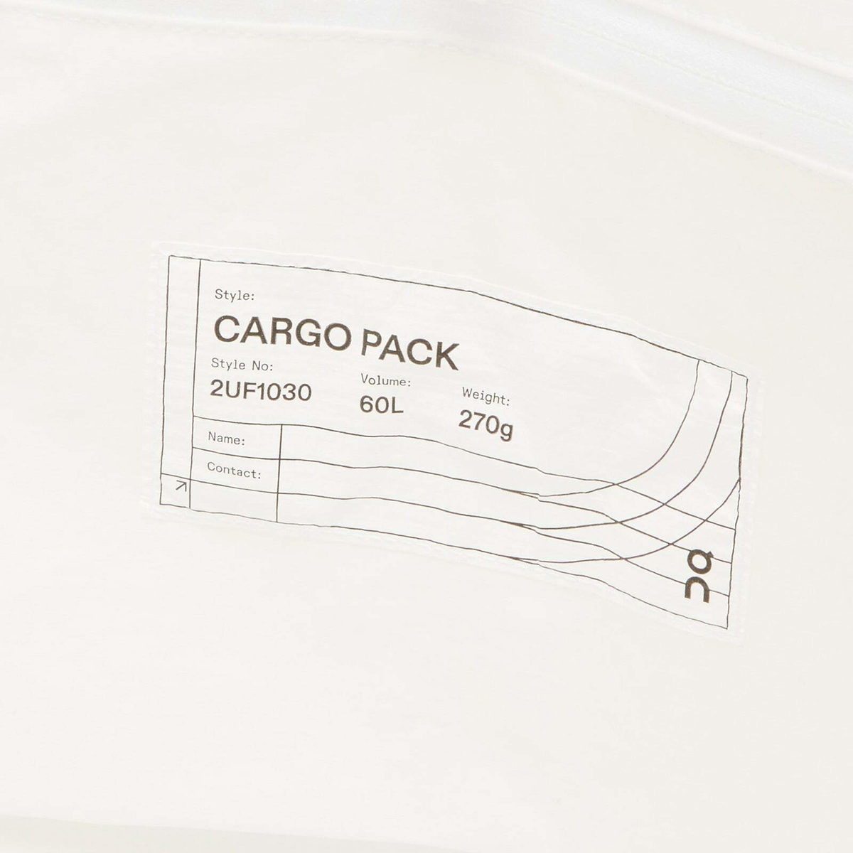 ON Cargo Pack 60L in White 