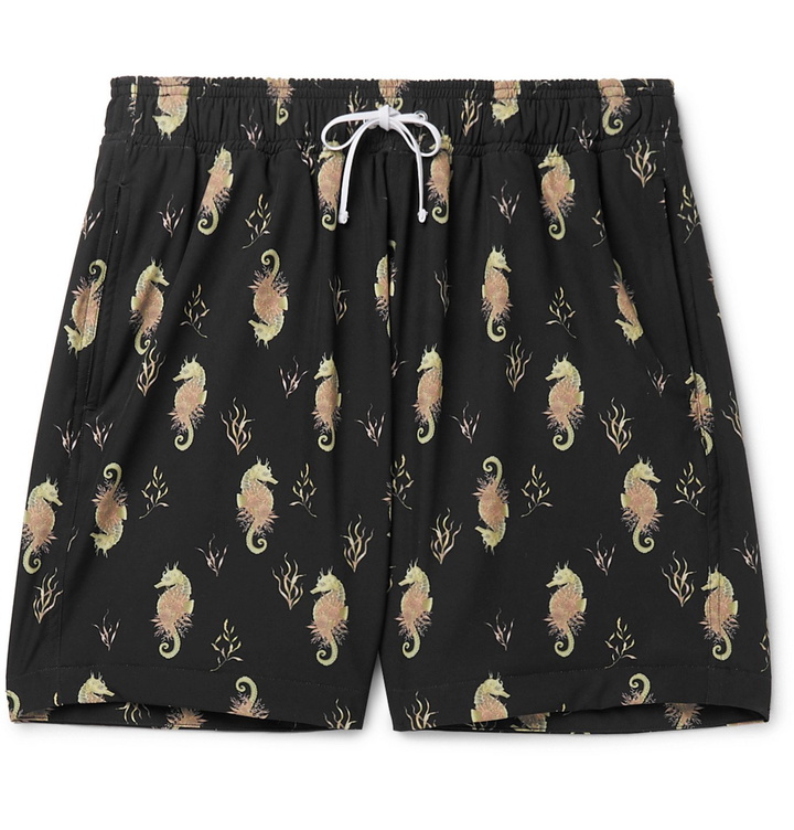 Photo: AMIRI - Mid-Length Printed Swim Shorts - Black