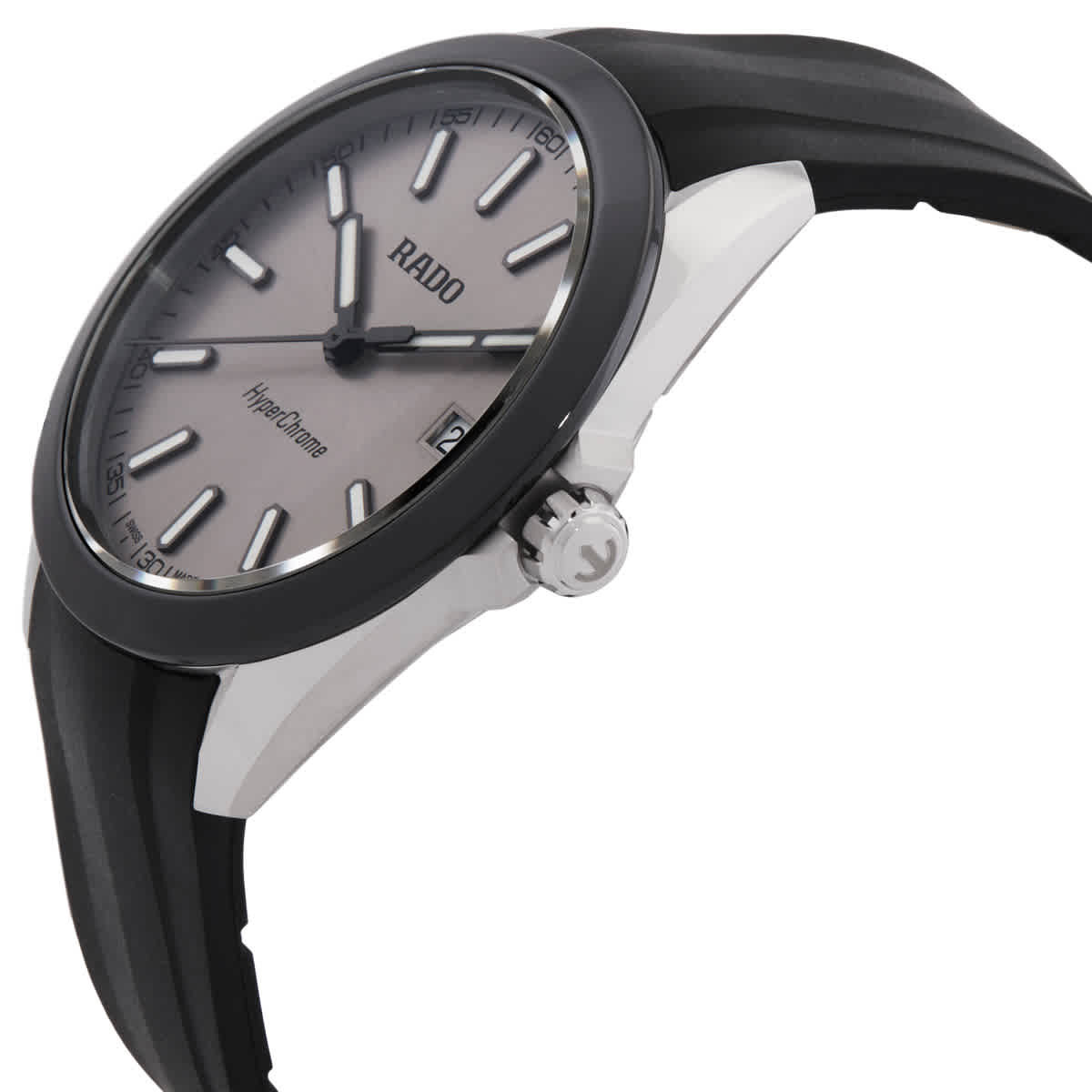 Rado HyperChrome Quartz Rhodium Sunray Dial Mens Watch R32280109
