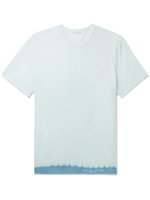 Photo: JAMES PERSE - Dip-Dyed Combed-Cotton Jersey T-Shirt - Blue - 2